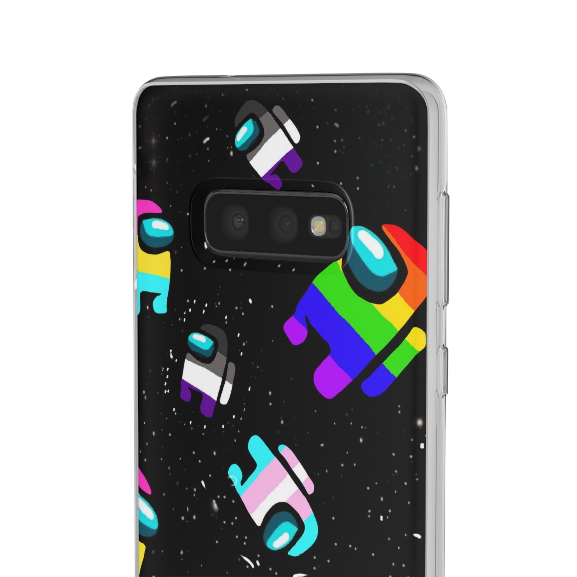 LGBTQWorldwide - ,,IMPOSTER" Flexible Handyhülle Accessories, Case, iPhone, iPhone Cases, Phone accessory, Phone Cases, Samsung Cases, silikon, Valentine's Day promotion lgbtq Bekleidung Accessoires unisex Zubehör