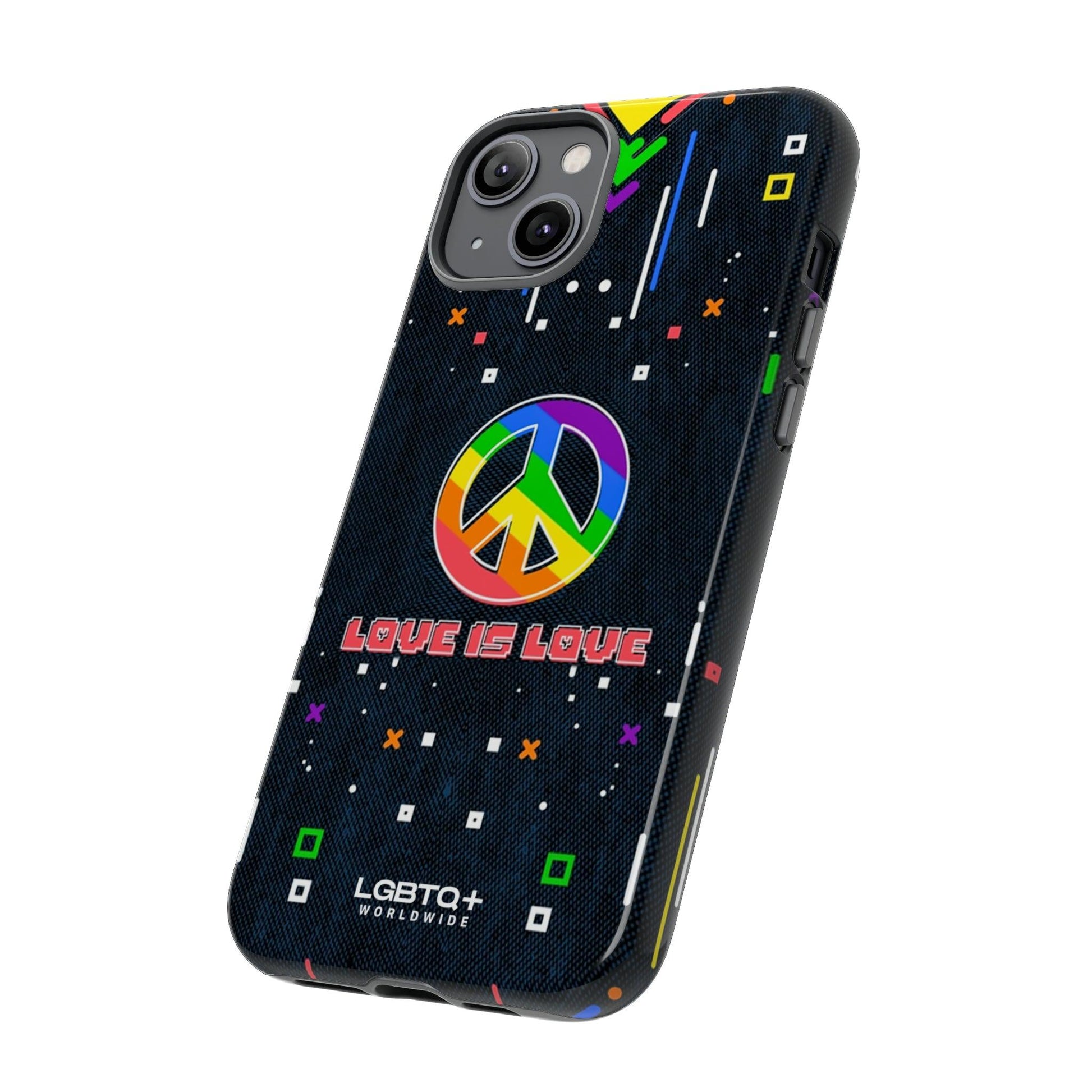 LGBTQWorldwide - ,,PEACE" Doppelgehäuse Handyhülle Accessories, Glossy, iPhone Cases, Matte, Phone accessory, Phone Cases, Samsung Cases, Thermo, Valentine's Day Picks lgbtq Bekleidung Accessoires unisex Zubehör