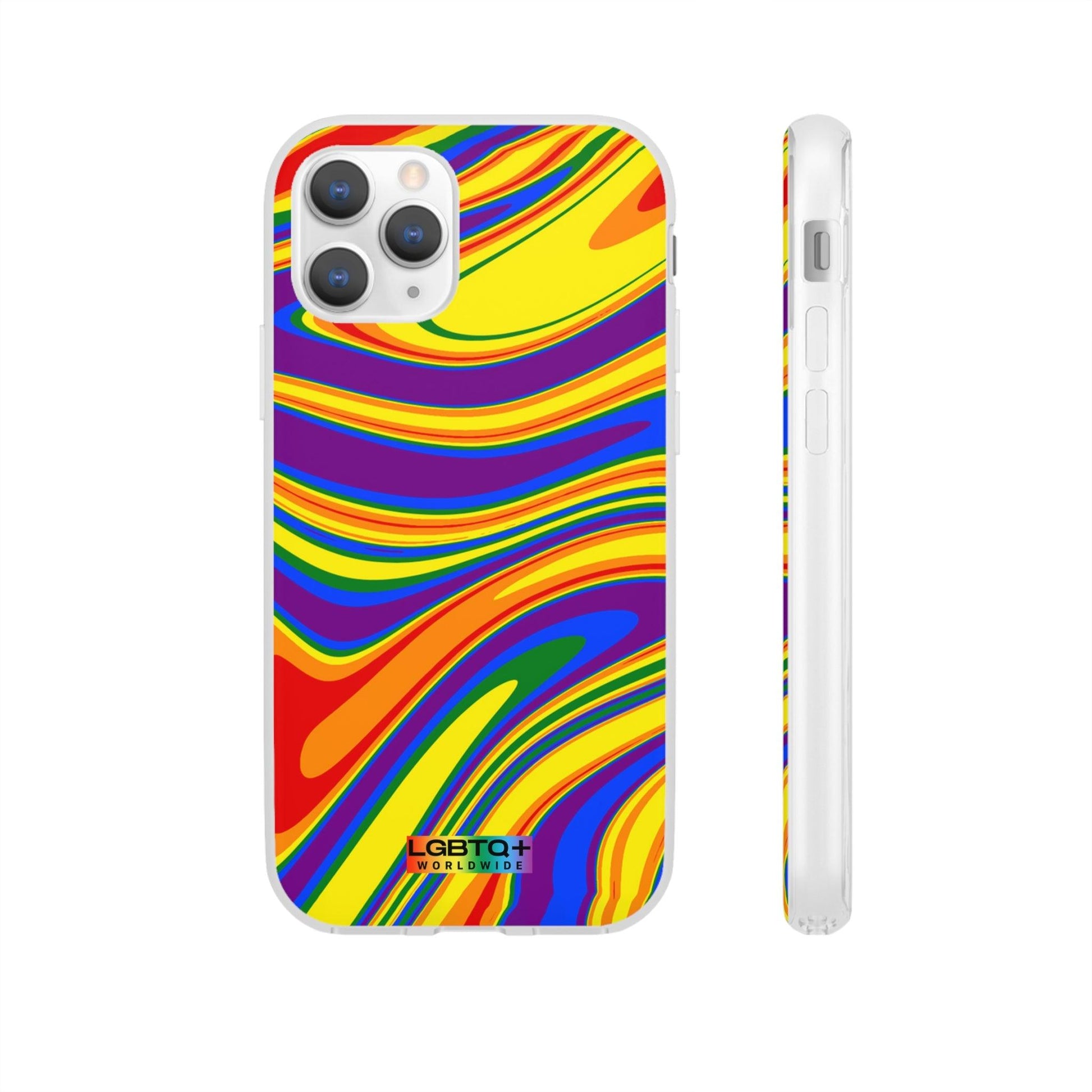 LGBTQWorldwide - ,,FARBEN" Flexible Handyhülle Accessories, Case, iPhone, iPhone Cases, Phone accessory, Phone Cases, Samsung Cases, silikon, Valentine's Day promotion lgbtq Bekleidung Accessoires unisex Zubehör