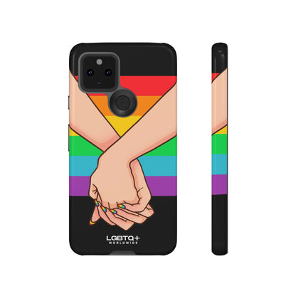 LGBTQWorldwide - ,,TOGETHER PRIDE" Doppelgehäuse Handyhülle Accessories, Glossy, iPhone Cases, Matte, Phone accessory, Phone Cases, Samsung Cases, Thermo, Valentine's Day Picks lgbtq Bekleidung Accessoires unisex Zubehör