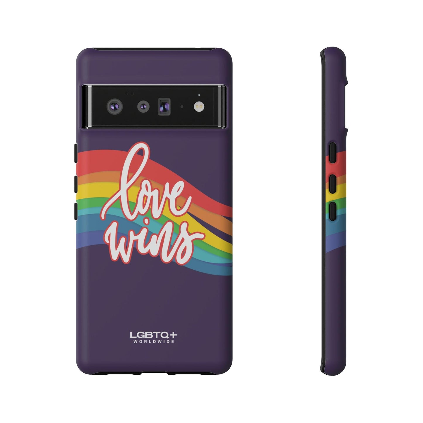 LGBTQWorldwide - ,,LIEBE GEWINNT" Doppelgehäuse Handyhülle Accessories, Glossy, iPhone Cases, Matte, Phone accessory, Phone Cases, Samsung Cases, Thermo, Valentine's Day Picks lgbtq Bekleidung Accessoires unisex Zubehör