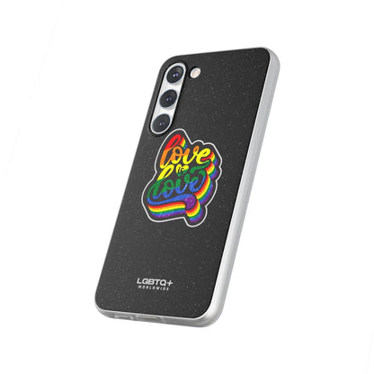 LGBTQWorldwide - ,,LIEBE IST LIEBE" Flexible Handyhülle Accessories, Case, iPhone, iPhone Cases, Phone accessory, Phone Cases, Samsung Cases, Valentine's Day promotion lgbtq Bekleidung Accessoires unisex Zubehör