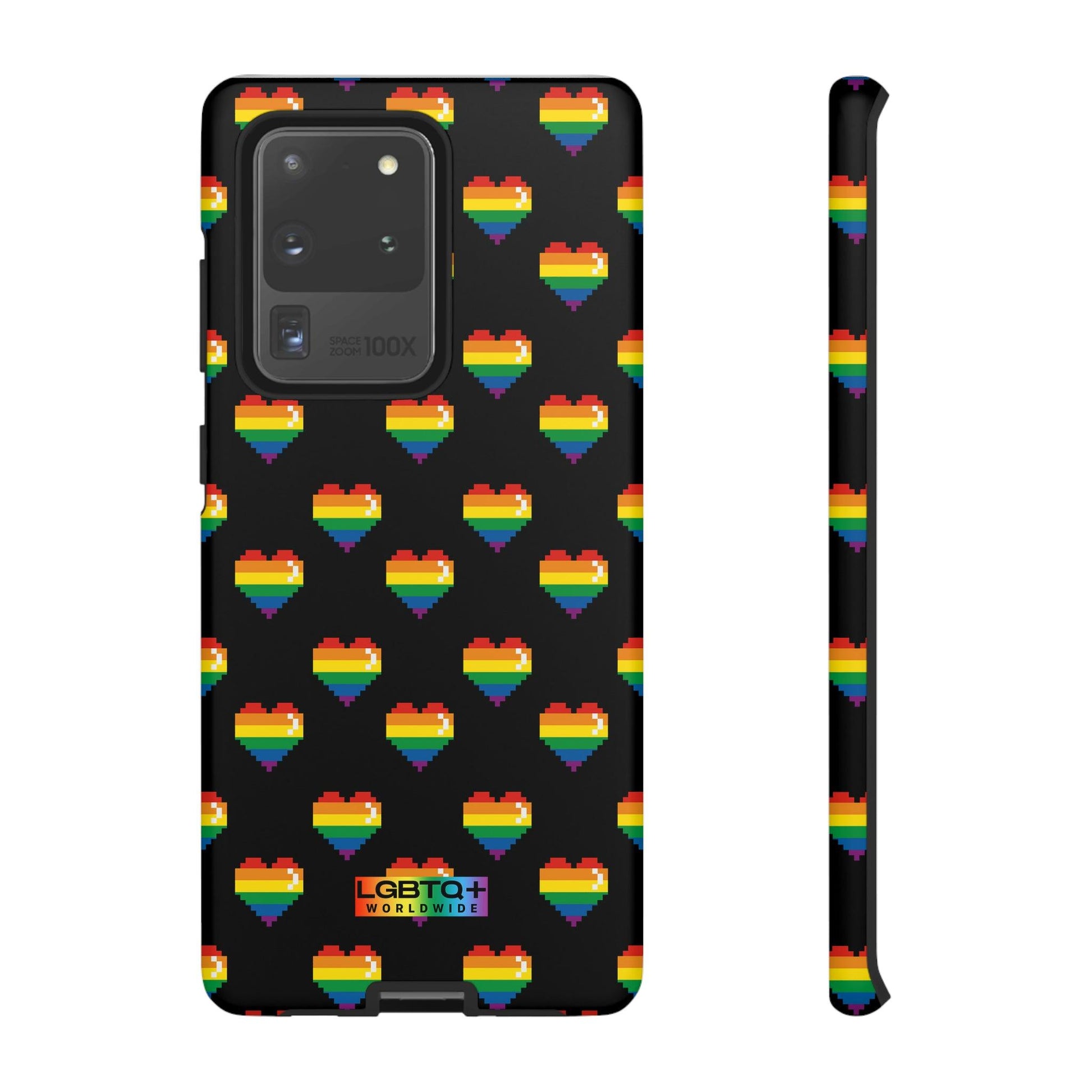 LGBTQWorldwide - ,,COMIC HERZEN" Doppelgehäuse Handyhülle Accessories, Glossy, iPhone Cases, Matte, Phone accessory, Phone Cases, Samsung Cases, Thermo, Valentine's Day Picks lgbtq Bekleidung Accessoires unisex Zubehör