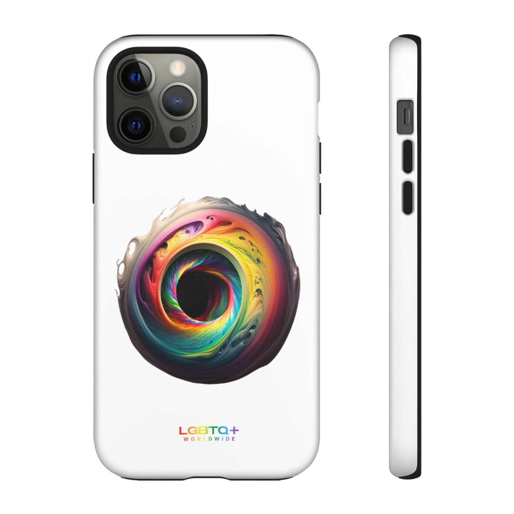 LGBTQWorldwide - ,,SCHWARZES LOCH" Doppelgehäuse Handyhülle Accessories, Glossy, iPhone Cases, Matte, Phone accessory, Phone Cases, Samsung Cases, tough, Valentine's Day Picks lgbtq Bekleidung Accessoires unisex Zubehör