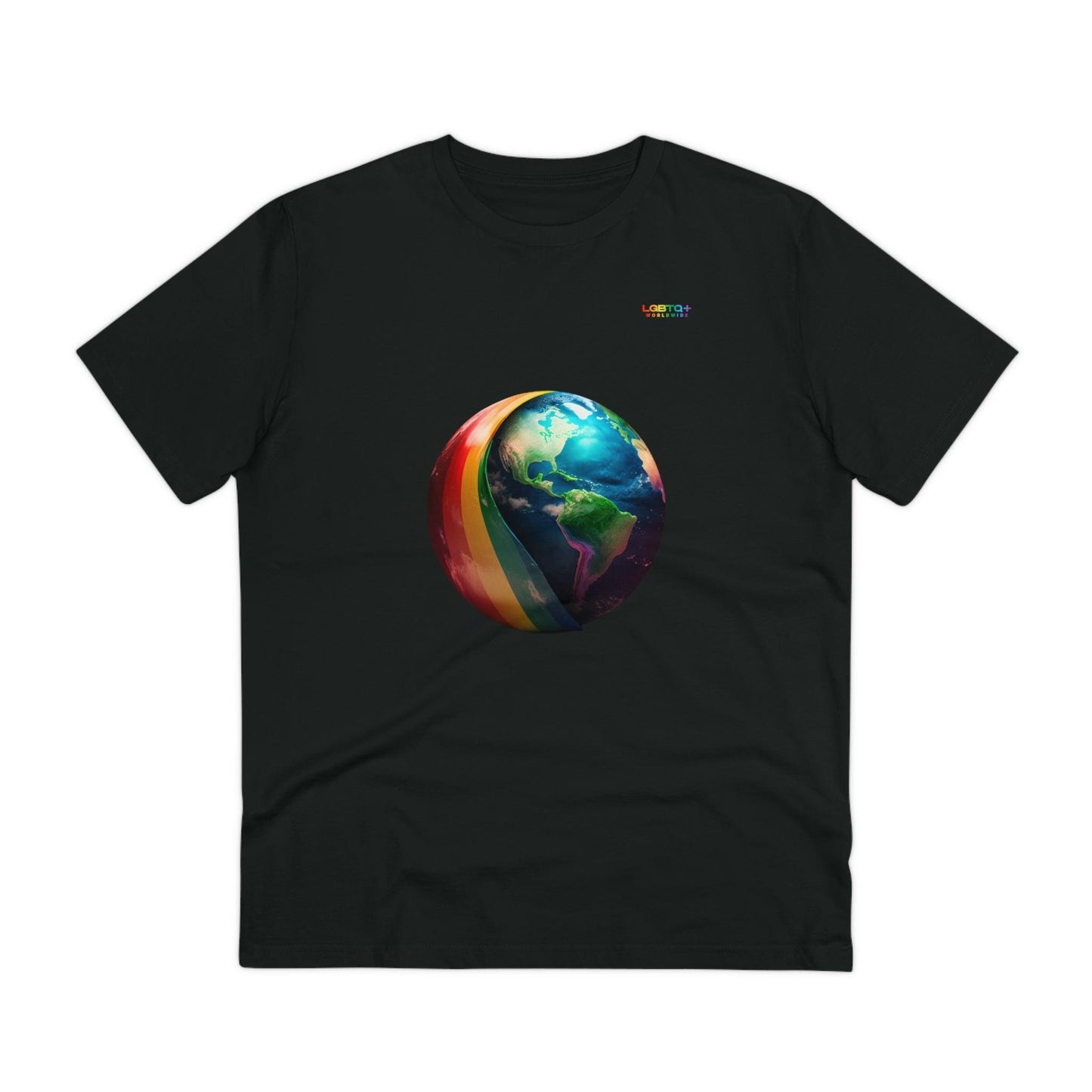 LGBTQWorldwide - ,,ZUKÜNFTIGE WELT" ai, Cotton, Crew neck, DTG, Eco-friendly, Men's Clothing, Organic, Recycled, Regular fit, Sustainable, T-shirts, Unisex, Valentine's Day Picks, Vegan, Women's Clothing lgbtq Bekleidung Accessoires unisex Zubehör