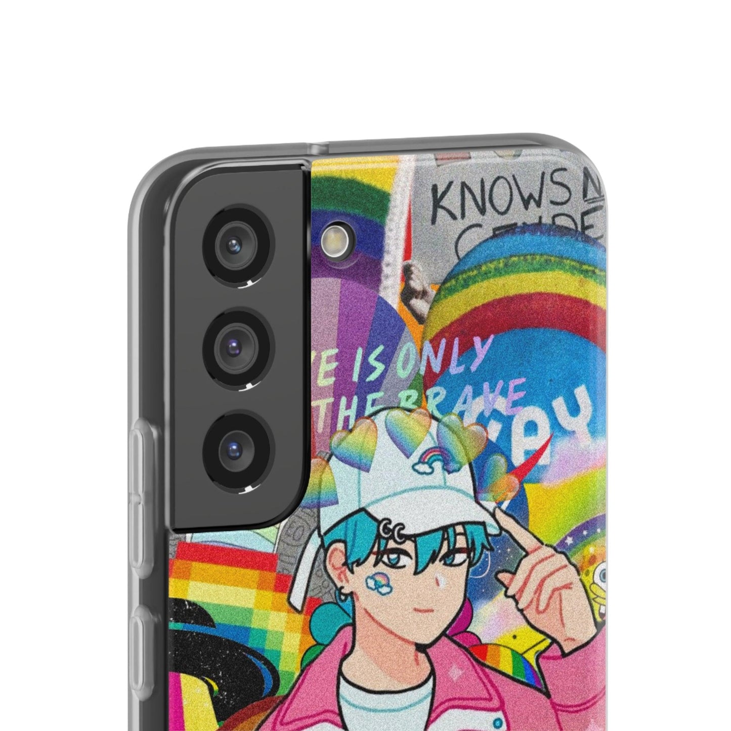 LGBTQWorldwide - ,,REGENBOGEN JUNGE" Flexible Handyhülle Accessories, Case, iPhone, iPhone Cases, Phone accessory, Phone Cases, Samsung Cases, silikon, Valentine's Day promotion lgbtq Bekleidung Accessoires unisex Zubehör