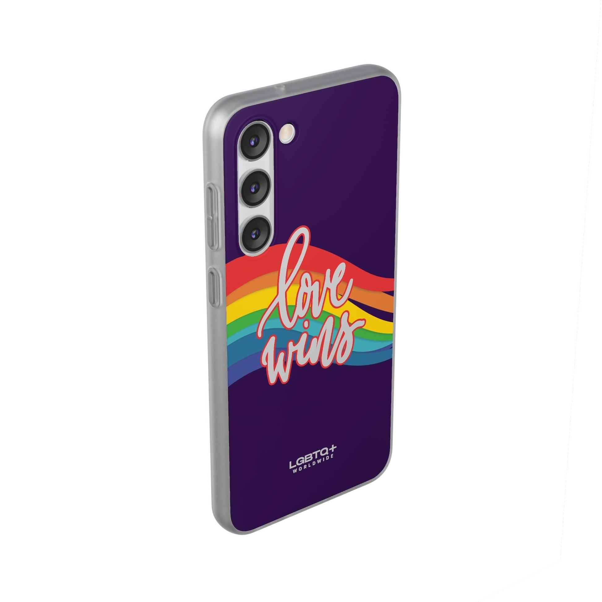 LGBTQWorldwide - ,,LIEBE GEWINNT" Flexible Handyhülle Accessories, Case, iPhone, iPhone Cases, Phone accessory, Phone Cases, Samsung Cases, silikon, Valentine's Day promotion lgbtq Bekleidung Accessoires unisex Zubehör