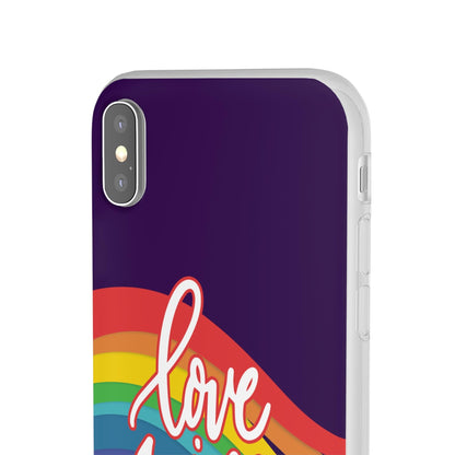 LGBTQWorldwide - ,,LIEBE GEWINNT" Flexible Handyhülle Accessories, Case, iPhone, iPhone Cases, Phone accessory, Phone Cases, Samsung Cases, silikon, Valentine's Day promotion lgbtq Bekleidung Accessoires unisex Zubehör