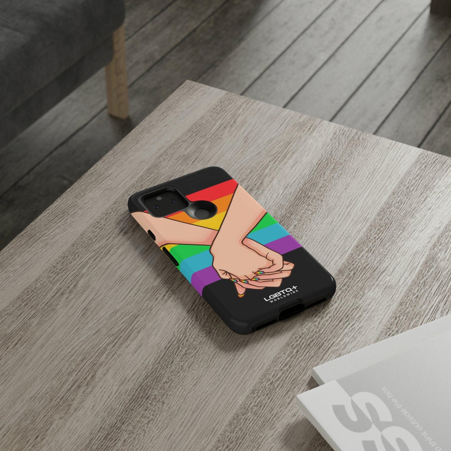 LGBTQWorldwide - ,,TOGETHER PRIDE" Doppelgehäuse Handyhülle Accessories, Glossy, iPhone Cases, Matte, Phone accessory, Phone Cases, Samsung Cases, Thermo, Valentine's Day Picks lgbtq Bekleidung Accessoires unisex Zubehör