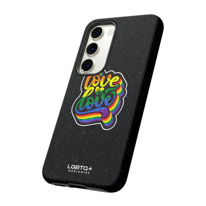 LGBTQWorldwide - ,,LOVE IS LOVE" Doppelgehäuse Handyhülle Accessories, Glossy, iPhone Cases, Matte, Phone accessory, Phone Cases, Samsung Cases, Thermo, Valentine's Day Picks lgbtq Bekleidung Accessoires unisex Zubehör