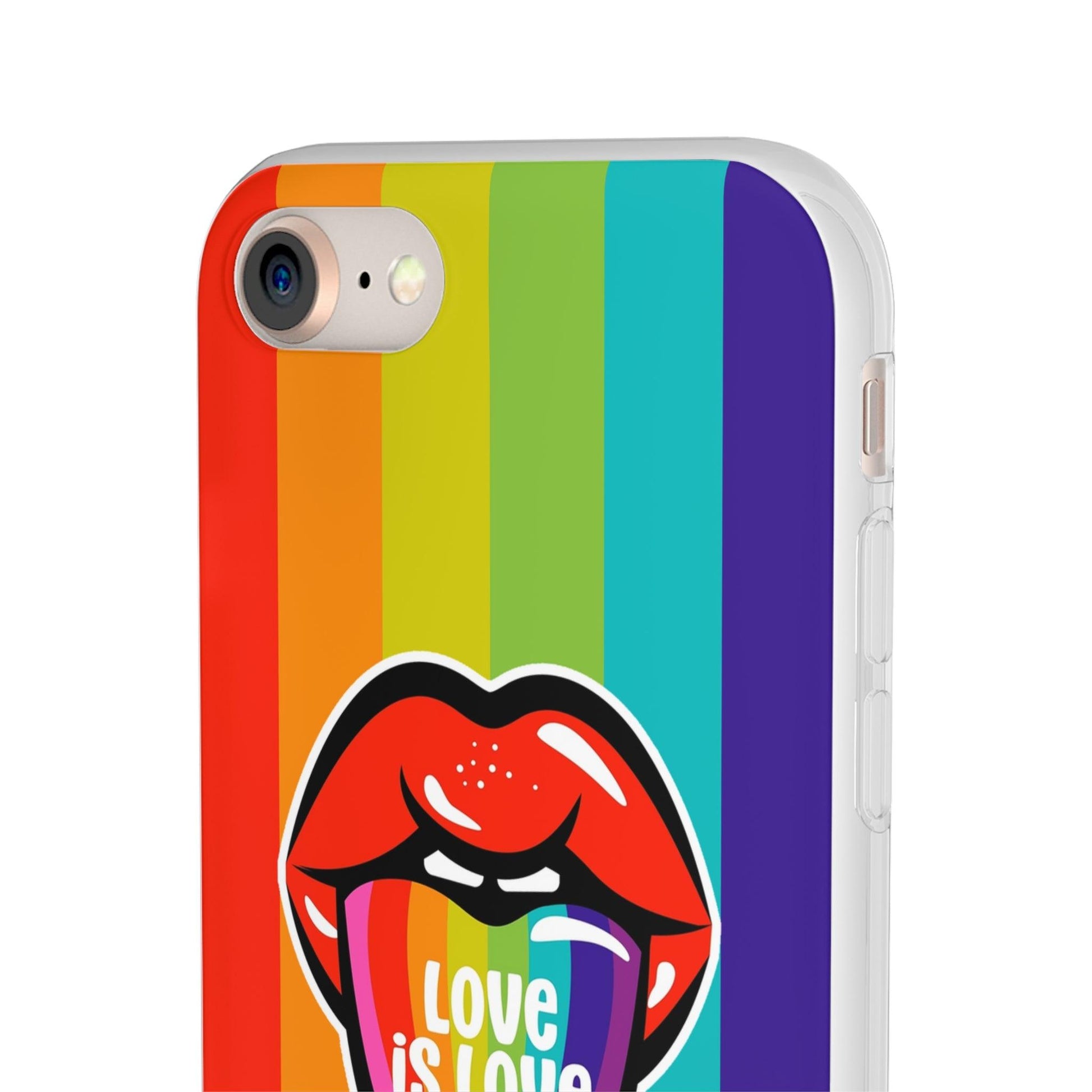 LGBTQWorldwide - ,,LIEBES ZUNGE" Flexible Handyhülle Accessories, Case, iPhone, iPhone Cases, Phone accessory, Phone Cases, Samsung Cases, silikon, Valentine's Day promotion lgbtq Bekleidung Accessoires unisex Zubehör