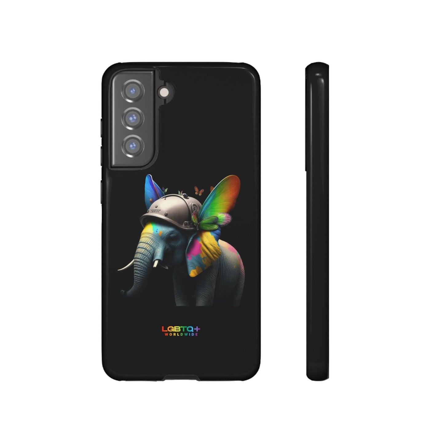 LGBTQWorldwide - ,,ELEFANT" Doppelgehäuse Handyhülle Accessories, Glossy, iPhone Cases, Matte, Phone accessory, Phone Cases, Samsung Cases, tough, Valentine's Day Picks lgbtq Bekleidung Accessoires unisex Zubehör