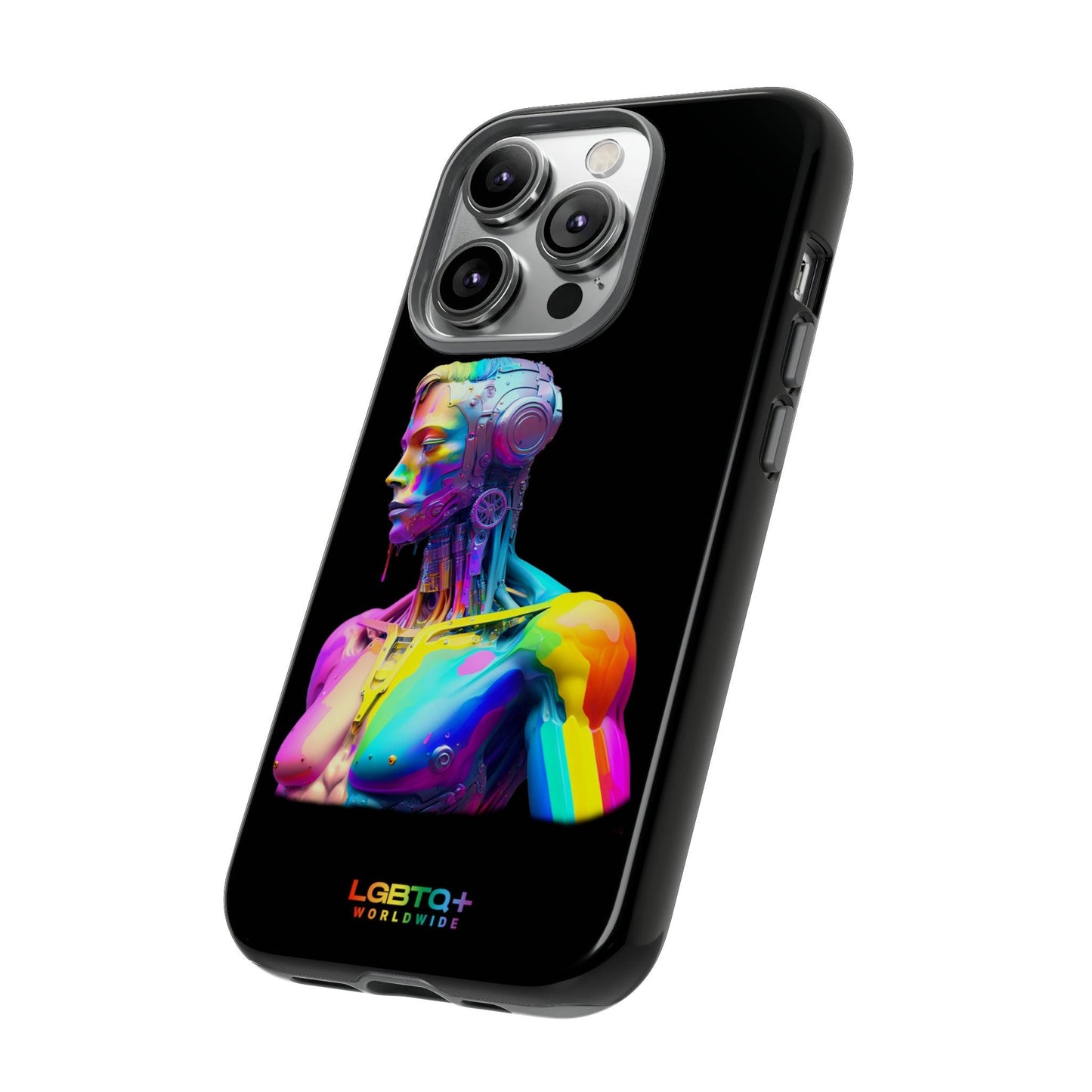 LGBTQWorldwide - ,,ZUKÜNFTIGER ROBOTER" Doppelgehäuse Handyhülle Accessories, Glossy, iPhone Cases, Matte, Phone accessory, Phone Cases, Samsung Cases, tough, Valentine's Day Picks lgbtq Bekleidung Accessoires unisex Zubehör