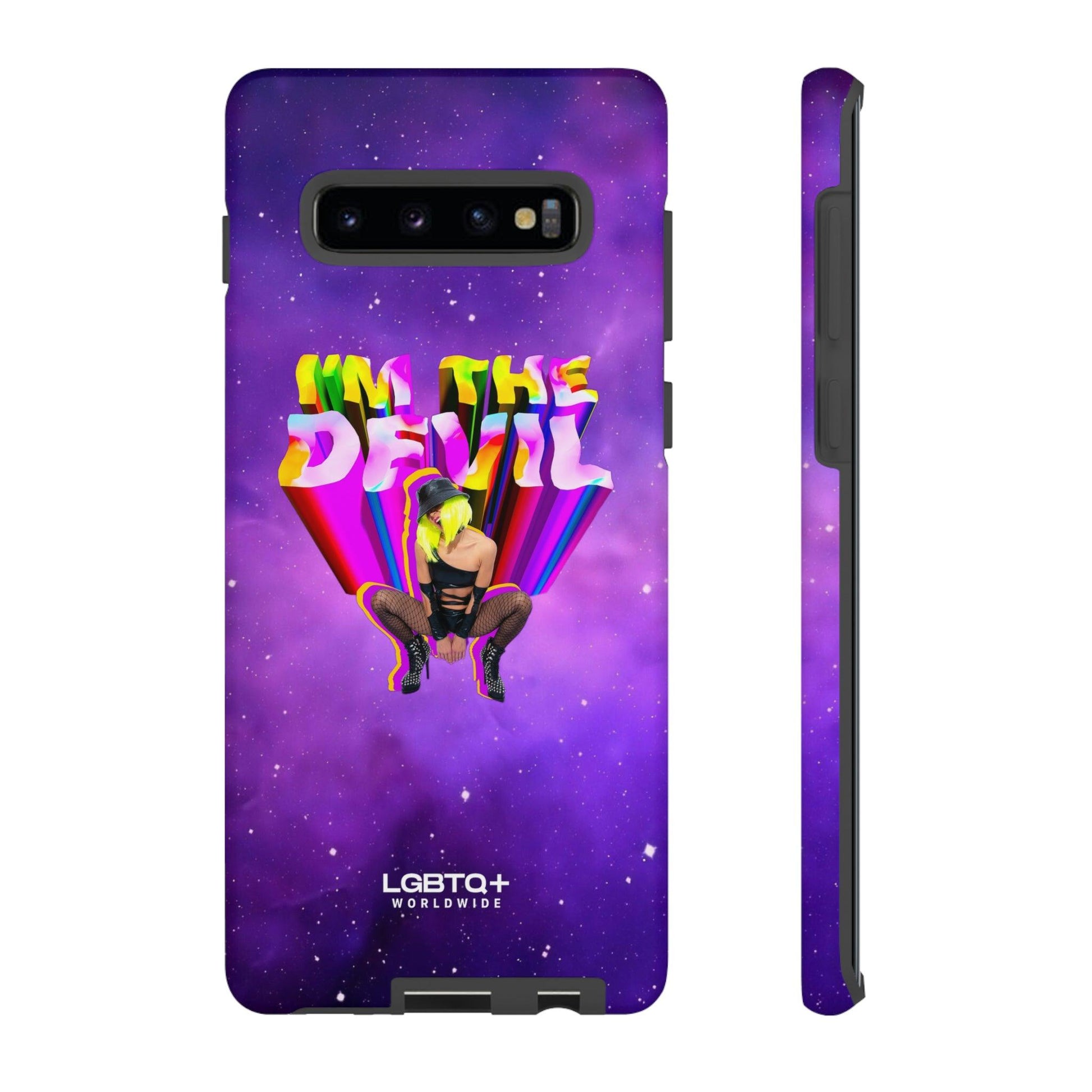 LGBTQWorldwide - ,,I AM THE DEVIL" Doppelgehäuse Handyhülle Accessories, Glossy, iPhone Cases, Matte, Phone accessory, Phone Cases, Samsung Cases, Thermo, Valentine's Day Picks lgbtq Bekleidung Accessoires unisex Zubehör