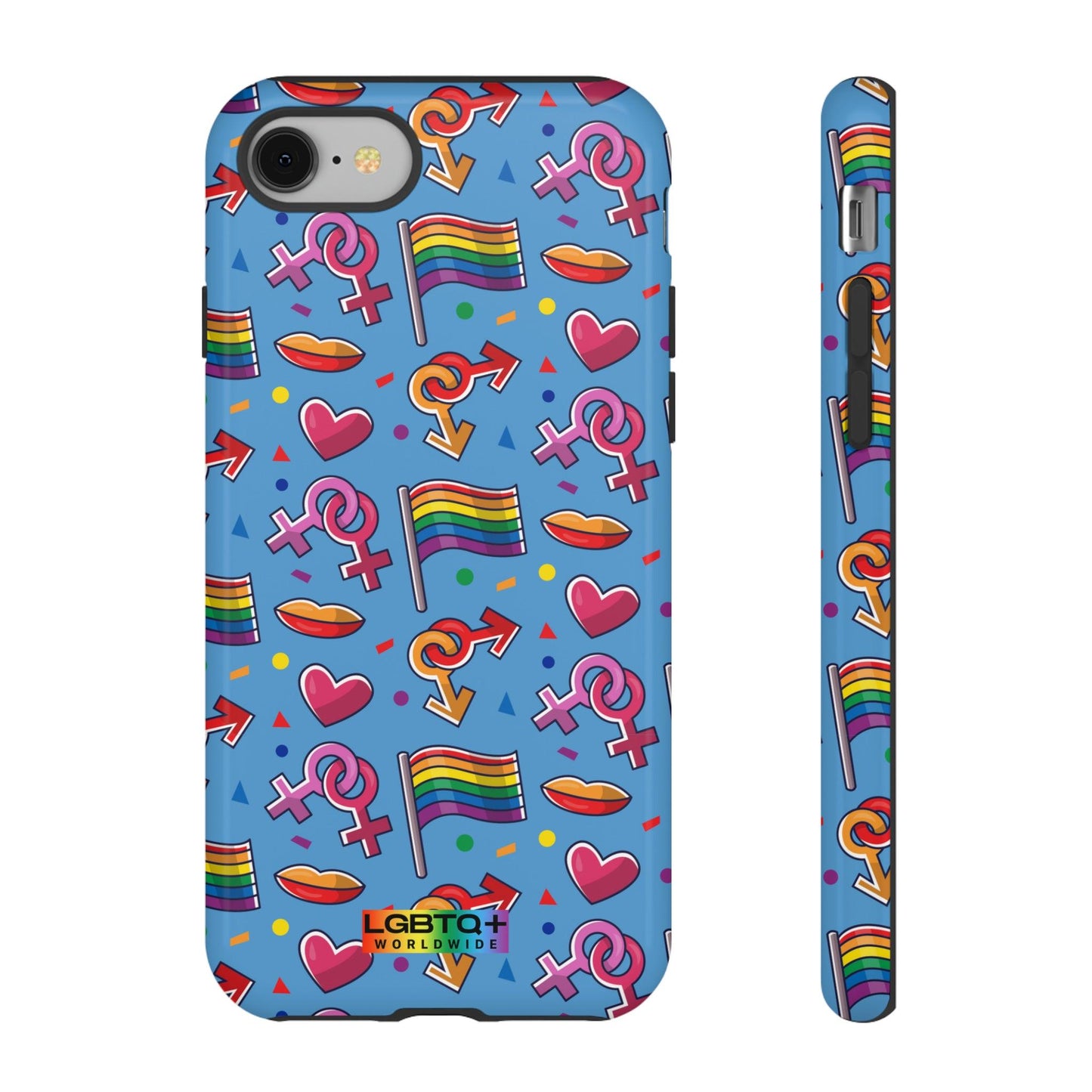 LGBTQWorldwide - ,,FÜHL DICH FREI" Doppelgehäuse Handyhülle Accessories, Glossy, iPhone Cases, Matte, Phone accessory, Phone Cases, Samsung Cases, Thermo, Valentine's Day Picks lgbtq Bekleidung Accessoires unisex Zubehör