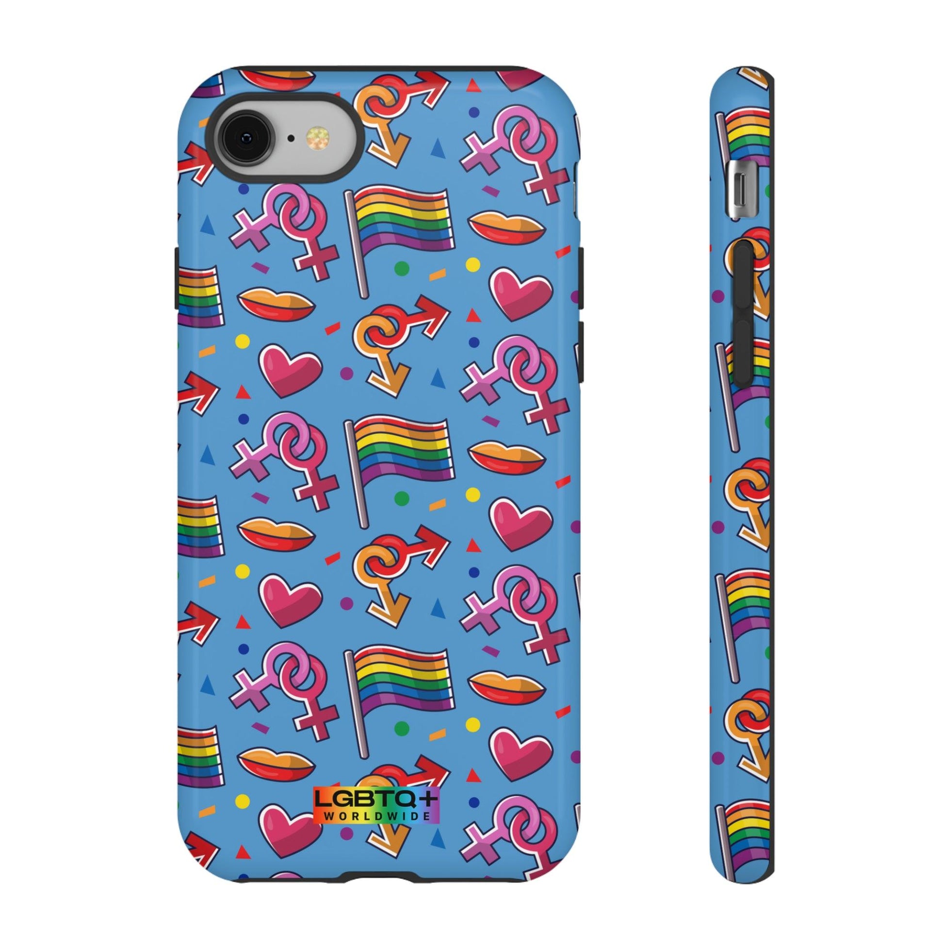 LGBTQWorldwide - ,,FÜHL DICH FREI" Doppelgehäuse Handyhülle Accessories, Glossy, iPhone Cases, Matte, Phone accessory, Phone Cases, Samsung Cases, Thermo, Valentine's Day Picks lgbtq Bekleidung Accessoires unisex Zubehör