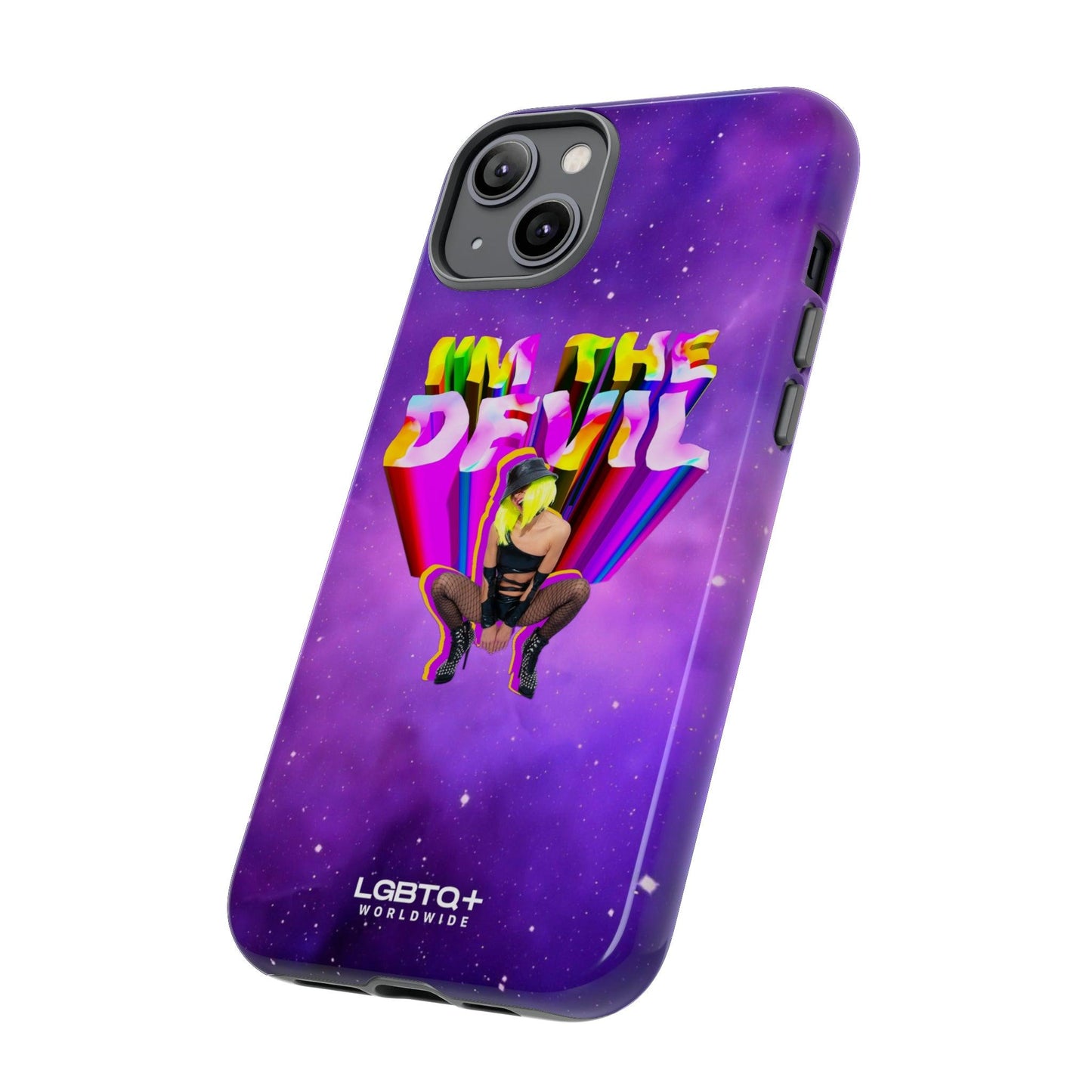 LGBTQWorldwide - ,,I AM THE DEVIL" Doppelgehäuse Handyhülle Accessories, Glossy, iPhone Cases, Matte, Phone accessory, Phone Cases, Samsung Cases, Thermo, Valentine's Day Picks lgbtq Bekleidung Accessoires unisex Zubehör