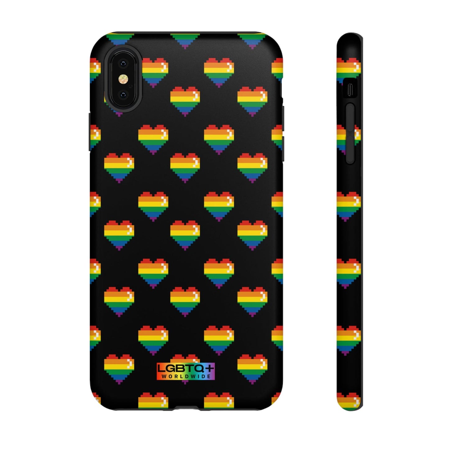 LGBTQWorldwide - ,,COMIC HERZEN" Doppelgehäuse Handyhülle Accessories, Glossy, iPhone Cases, Matte, Phone accessory, Phone Cases, Samsung Cases, Thermo, Valentine's Day Picks lgbtq Bekleidung Accessoires unisex Zubehör