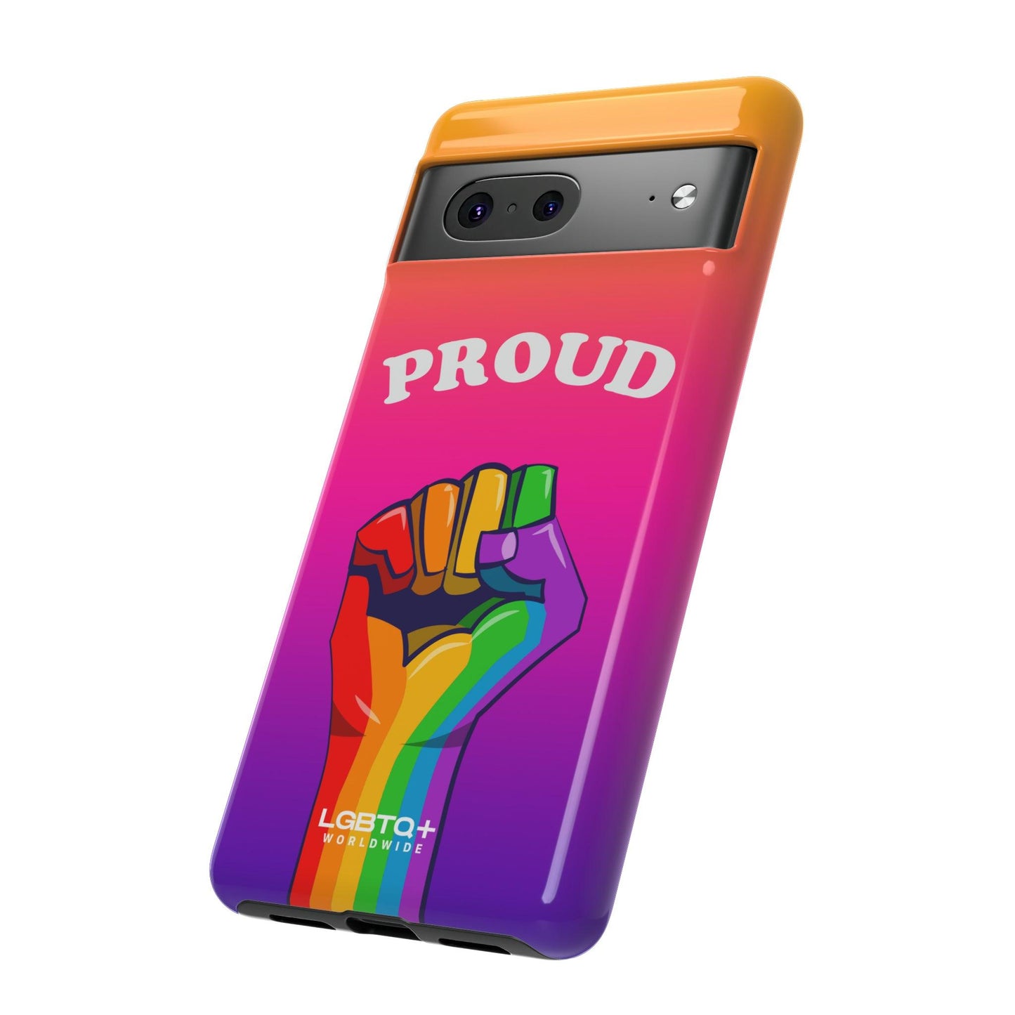 LGBTQWorldwide - ,,GLÜCKLICH" Doppelgehäuse Handyhülle Accessories, Glossy, iPhone Cases, Matte, Phone accessory, Phone Cases, Samsung Cases, Thermo, Valentine's Day Picks lgbtq Bekleidung Accessoires unisex Zubehör