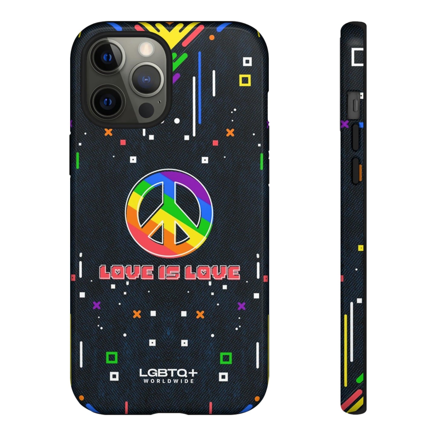 LGBTQWorldwide - ,,PEACE" Doppelgehäuse Handyhülle Accessories, Glossy, iPhone Cases, Matte, Phone accessory, Phone Cases, Samsung Cases, Thermo, Valentine's Day Picks lgbtq Bekleidung Accessoires unisex Zubehör