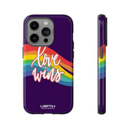 LGBTQWorldwide - ,,LIEBE GEWINNT" Doppelgehäuse Handyhülle Accessories, Glossy, iPhone Cases, Matte, Phone accessory, Phone Cases, Samsung Cases, Thermo, Valentine's Day Picks lgbtq Bekleidung Accessoires unisex Zubehör