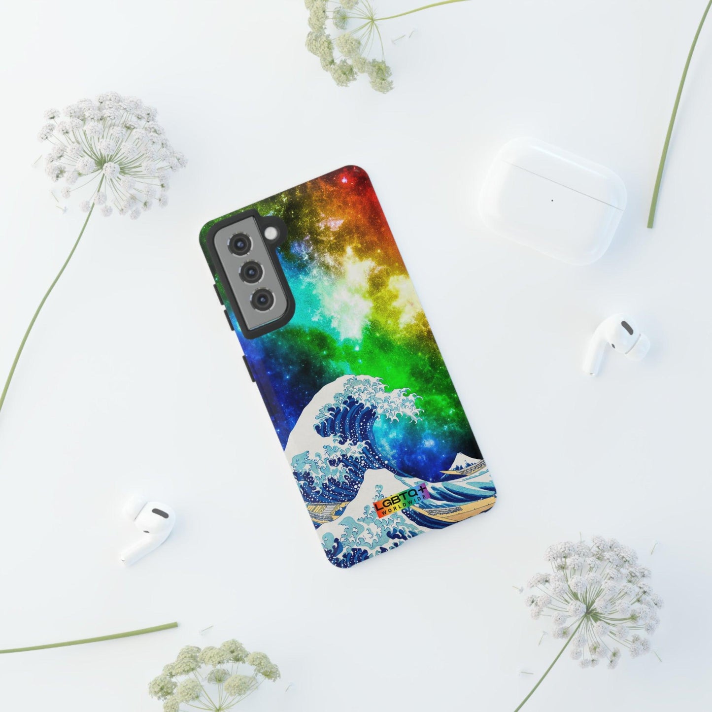 LGBTQWorldwide - ,,WELLE" Doppelgehäuse Handyhülle Accessories, Glossy, iPhone Cases, Matte, Phone accessory, Phone Cases, Samsung Cases, Thermo, Valentine's Day Picks lgbtq Bekleidung Accessoires unisex Zubehör