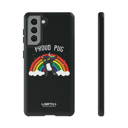 LGBTQWorldwide - ,,PROUD PUG" Doppelgehäuse Handyhülle Accessories, Glossy, iPhone Cases, Matte, Phone accessory, Phone Cases, Samsung Cases, Thermo, Valentine's Day Picks lgbtq Bekleidung Accessoires unisex Zubehör