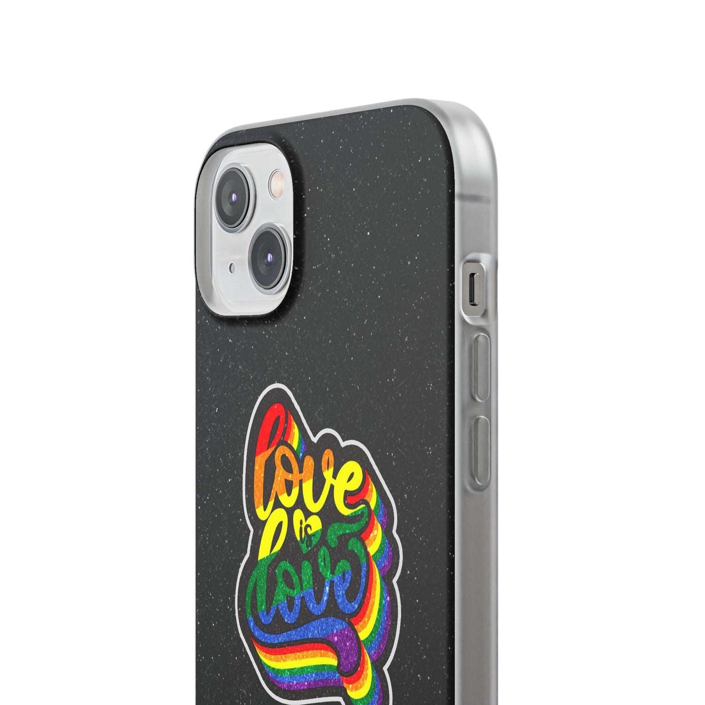 LGBTQWorldwide - ,,LIEBE IST LIEBE" Flexible Handyhülle Accessories, Case, iPhone, iPhone Cases, Phone accessory, Phone Cases, Samsung Cases, Valentine's Day promotion lgbtq Bekleidung Accessoires unisex Zubehör