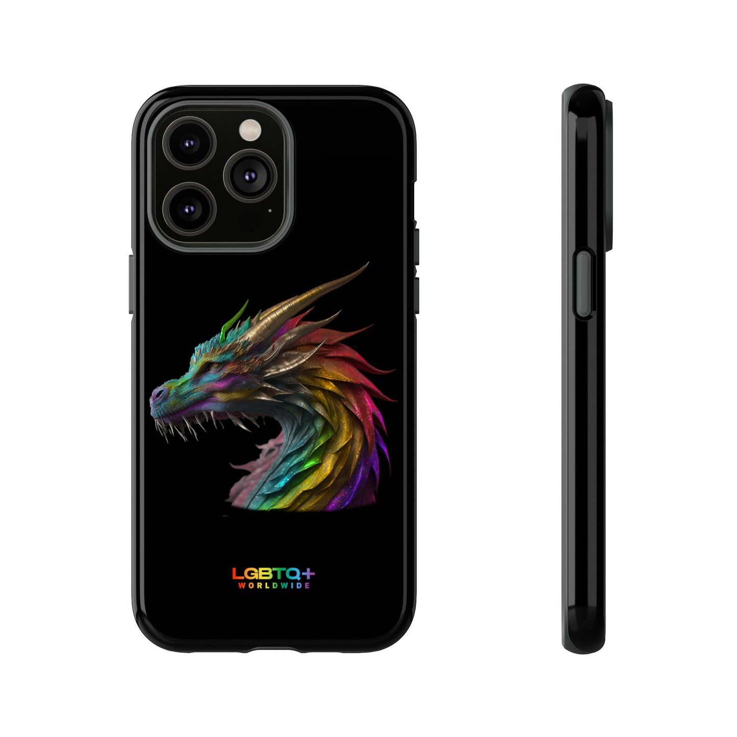 LGBTQWorldwide - ,,DRACHE" Doppelgehäuse Handyhülle Accessories, Glossy, iPhone Cases, Matte, Phone accessory, Phone Cases, Samsung Cases, tough, Valentine's Day Picks lgbtq Bekleidung Accessoires unisex Zubehör