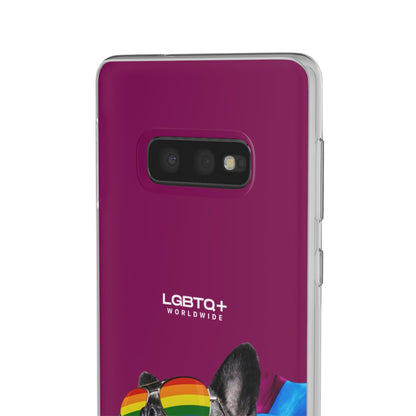 LGBTQWorldwide - ,,GLÜCKLICHER HUND" Flexible Handyhülle Accessories, Case, iPhone, iPhone Cases, Phone accessory, Phone Cases, Samsung Cases, silikon, Valentine's Day promotion lgbtq Bekleidung Accessoires unisex Zubehör