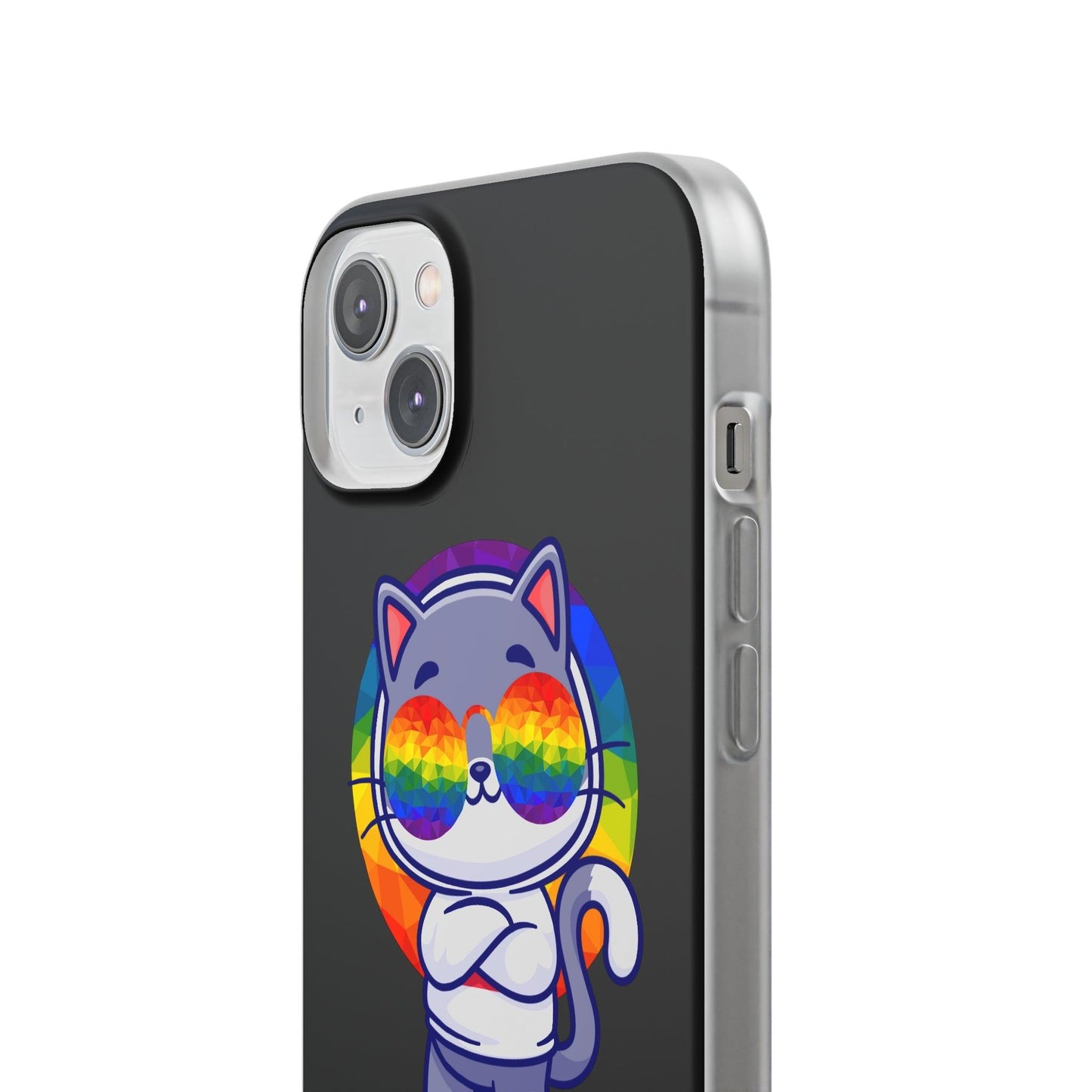 LGBTQWorldwide - ,,PURRIDE" Flexible Handyhülle Accessories, Case, iPhone, iPhone Cases, Phone accessory, Phone Cases, Samsung Cases, silikon, Valentine's Day promotion lgbtq Bekleidung Accessoires unisex Zubehör