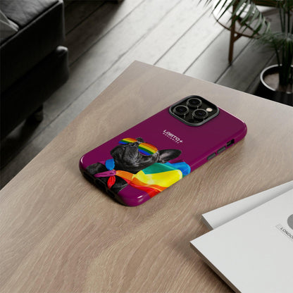 LGBTQWorldwide - ,,GLÜCKLICHER HUND" Doppelgehäuse Handyhülle Accessories, Glossy, iPhone Cases, Matte, Phone accessory, Phone Cases, Samsung Cases, Thermo, Valentine's Day Picks lgbtq Bekleidung Accessoires unisex Zubehör