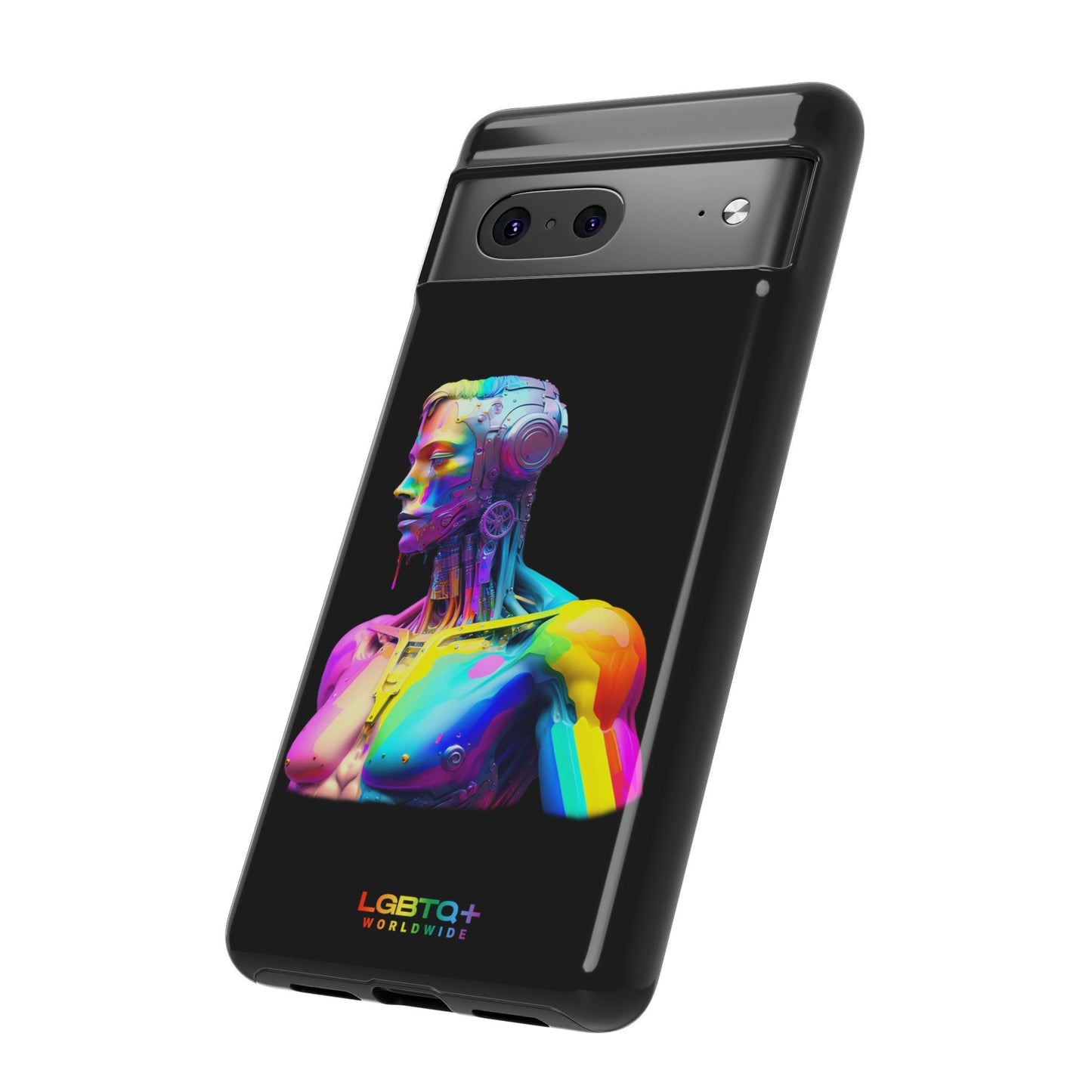 LGBTQWorldwide - ,,ZUKÜNFTIGER ROBOTER" Doppelgehäuse Handyhülle Accessories, Glossy, iPhone Cases, Matte, Phone accessory, Phone Cases, Samsung Cases, tough, Valentine's Day Picks lgbtq Bekleidung Accessoires unisex Zubehör