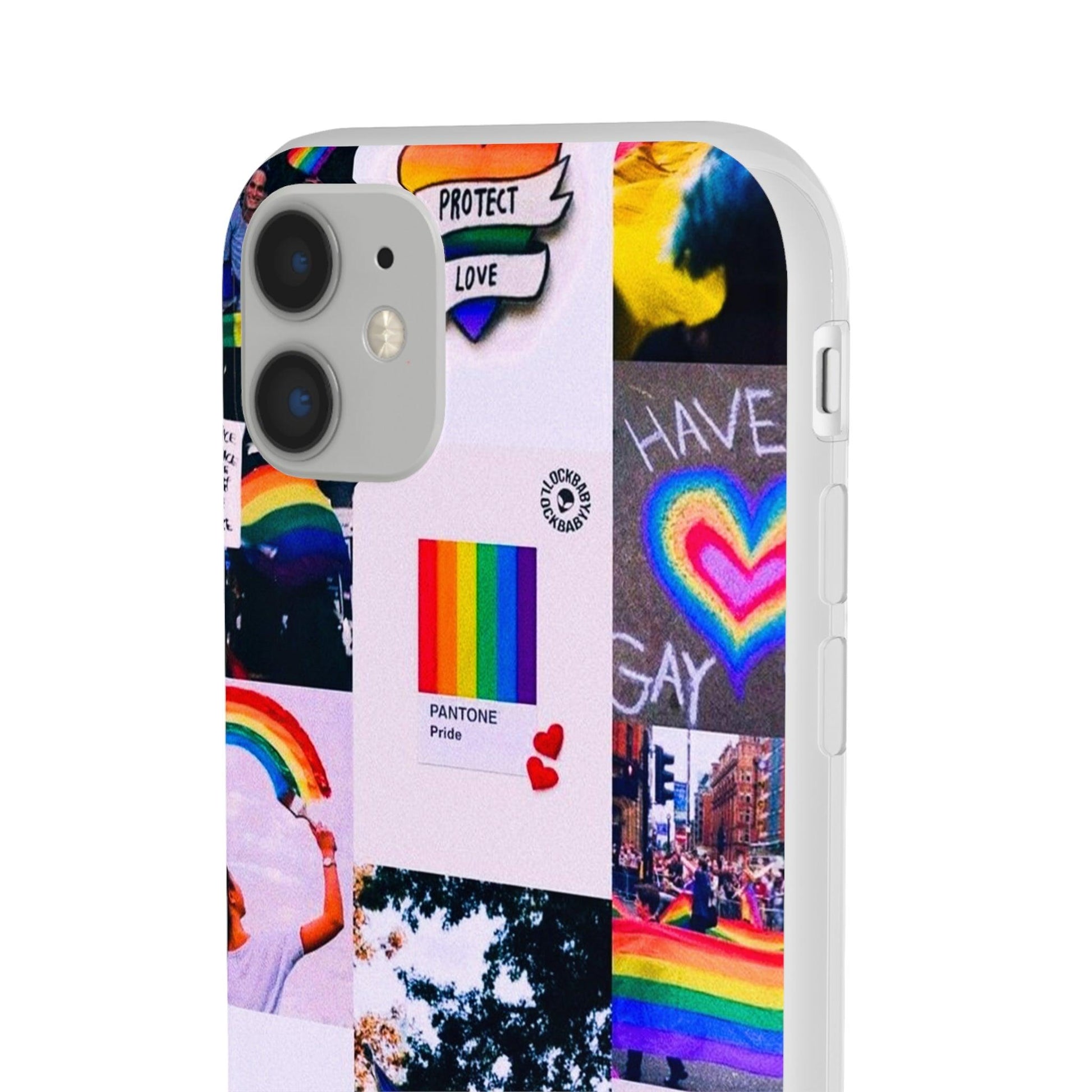 LGBTQWorldwide - ,,REGENBOGEN" Flexible Handyhülle Accessories, Case, iPhone, iPhone Cases, Phone accessory, Phone Cases, Samsung Cases, silikon, Valentine's Day promotion lgbtq Bekleidung Accessoires unisex Zubehör