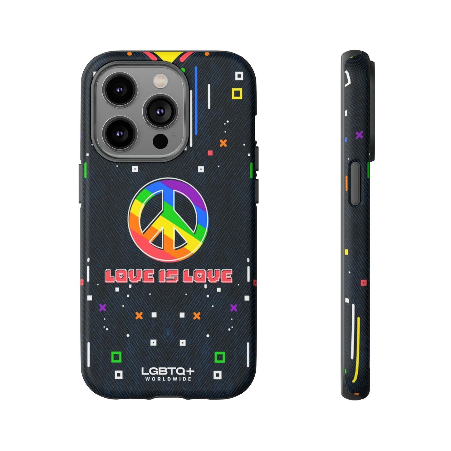 LGBTQWorldwide - ,,PEACE" Doppelgehäuse Handyhülle Accessories, Glossy, iPhone Cases, Matte, Phone accessory, Phone Cases, Samsung Cases, Thermo, Valentine's Day Picks lgbtq Bekleidung Accessoires unisex Zubehör