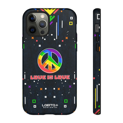 LGBTQWorldwide - ,,PEACE" Doppelgehäuse Handyhülle Accessories, Glossy, iPhone Cases, Matte, Phone accessory, Phone Cases, Samsung Cases, Thermo, Valentine's Day Picks lgbtq Bekleidung Accessoires unisex Zubehör