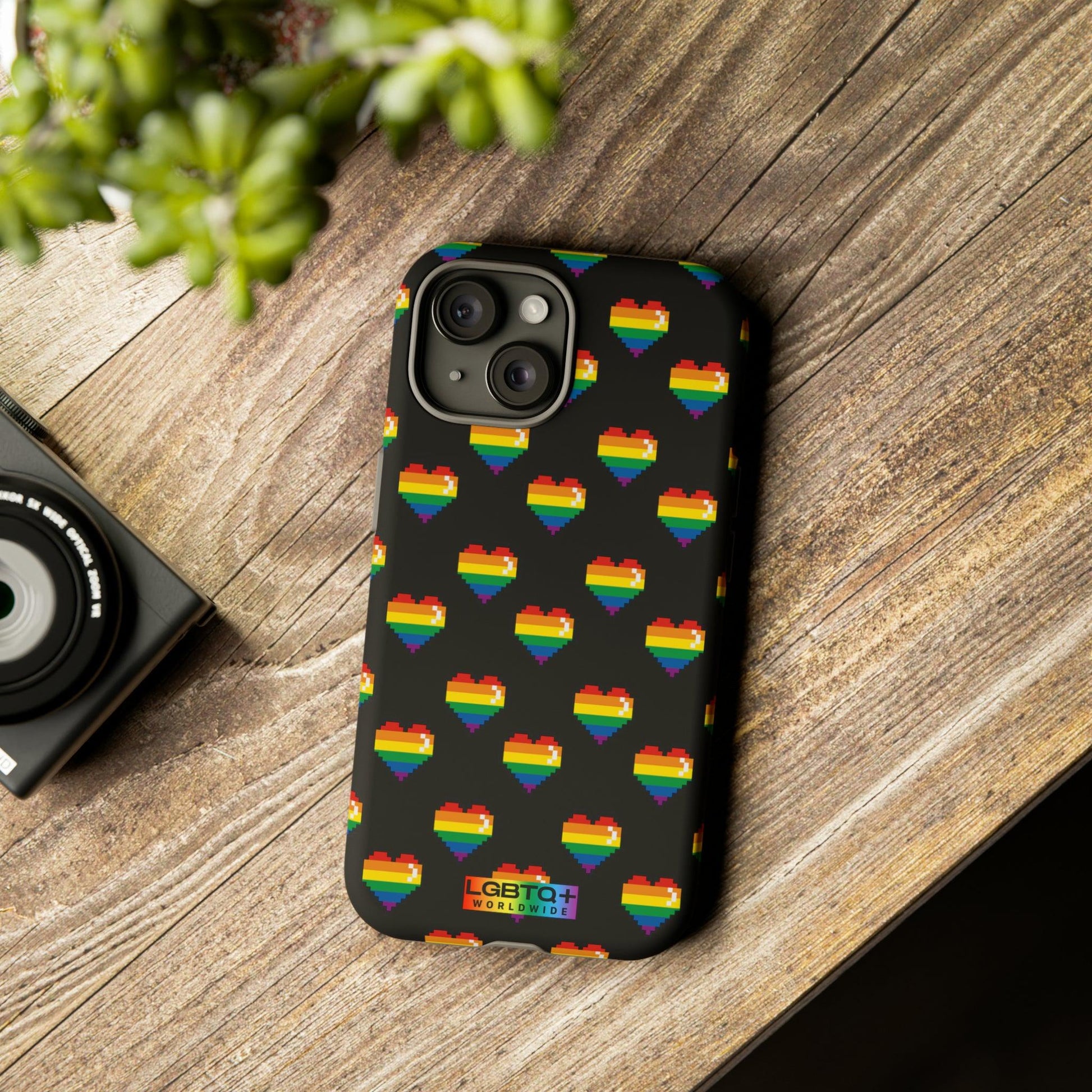 LGBTQWorldwide - ,,COMIC HERZEN" Doppelgehäuse Handyhülle Accessories, Glossy, iPhone Cases, Matte, Phone accessory, Phone Cases, Samsung Cases, Thermo, Valentine's Day Picks lgbtq Bekleidung Accessoires unisex Zubehör