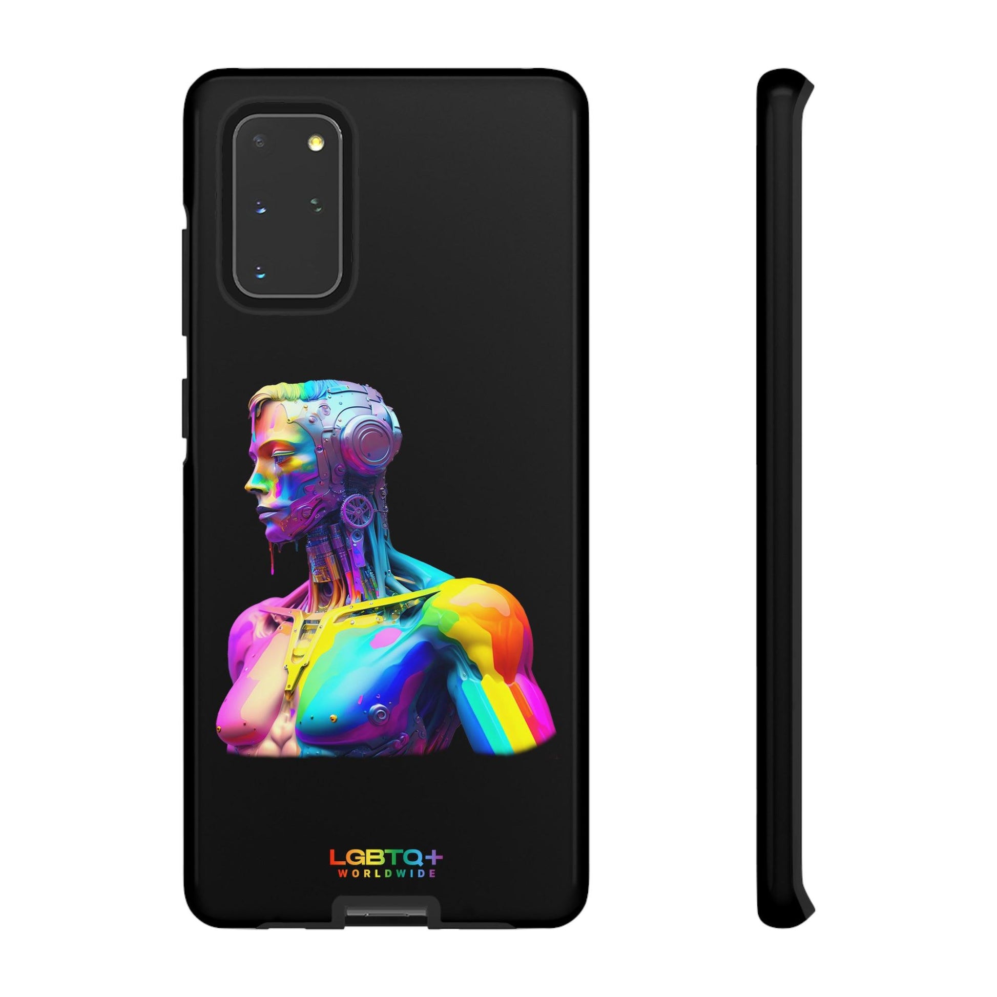 LGBTQWorldwide - ,,ZUKÜNFTIGER ROBOTER" Doppelgehäuse Handyhülle Accessories, Glossy, iPhone Cases, Matte, Phone accessory, Phone Cases, Samsung Cases, tough, Valentine's Day Picks lgbtq Bekleidung Accessoires unisex Zubehör