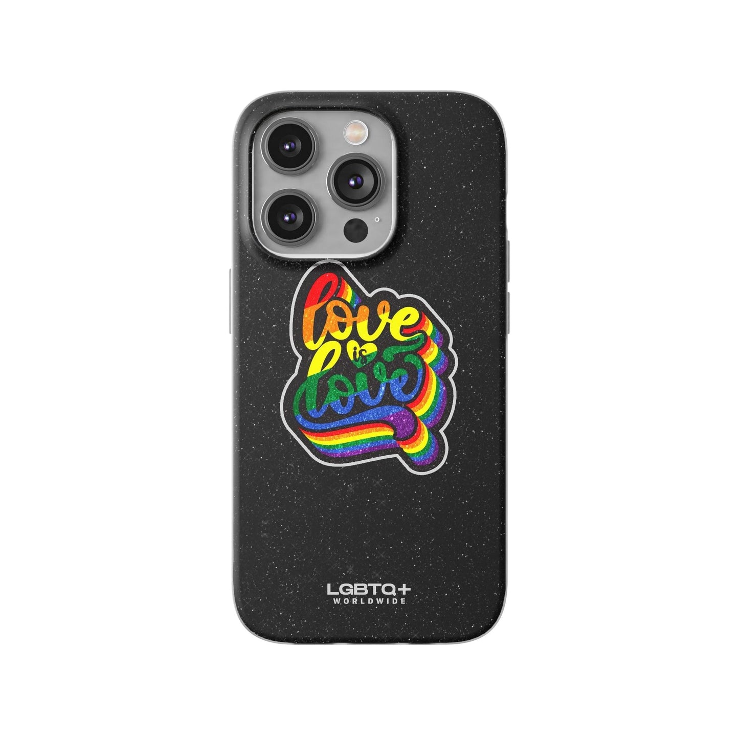 LGBTQWorldwide - ,,LIEBE IST LIEBE" Flexible Handyhülle Accessories, Case, iPhone, iPhone Cases, Phone accessory, Phone Cases, Samsung Cases, Valentine's Day promotion lgbtq Bekleidung Accessoires unisex Zubehör