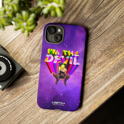 LGBTQWorldwide - ,,I AM THE DEVIL" Doppelgehäuse Handyhülle Accessories, Glossy, iPhone Cases, Matte, Phone accessory, Phone Cases, Samsung Cases, Thermo, Valentine's Day Picks lgbtq Bekleidung Accessoires unisex Zubehör