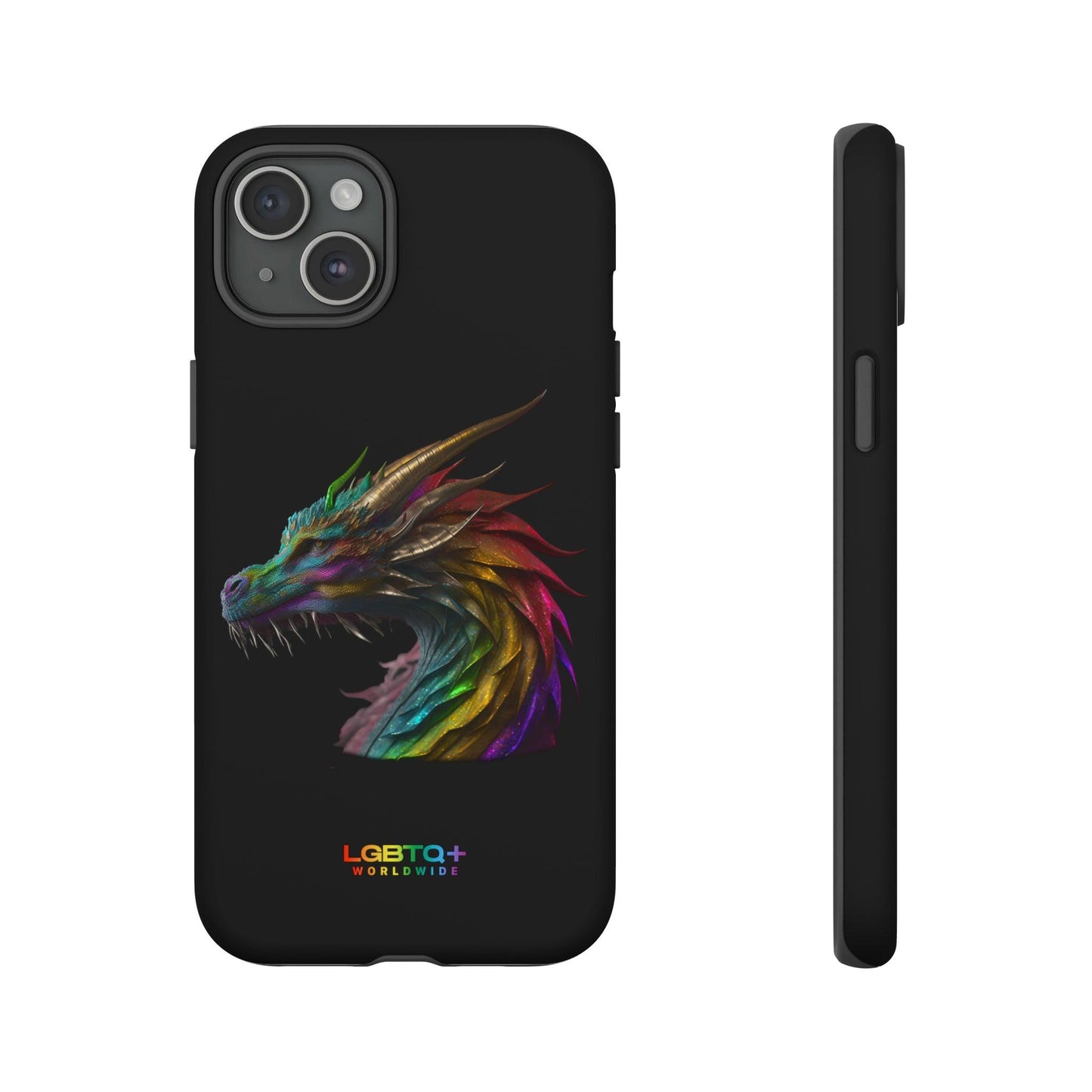 LGBTQWorldwide - ,,DRACHE" Doppelgehäuse Handyhülle Accessories, Glossy, iPhone Cases, Matte, Phone accessory, Phone Cases, Samsung Cases, tough, Valentine's Day Picks lgbtq Bekleidung Accessoires unisex Zubehör