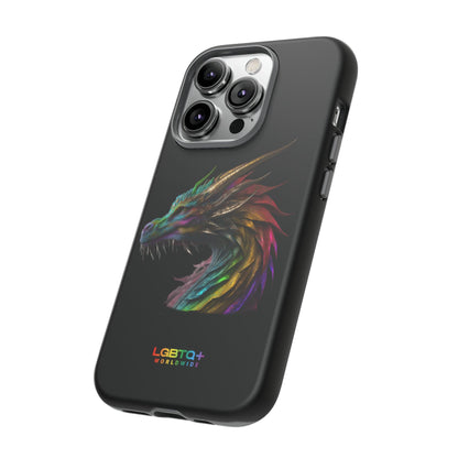 LGBTQWorldwide - ,,DRACHE" Doppelgehäuse Handyhülle Accessories, Glossy, iPhone Cases, Matte, Phone accessory, Phone Cases, Samsung Cases, tough, Valentine's Day Picks lgbtq Bekleidung Accessoires unisex Zubehör