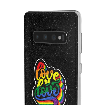 LGBTQWorldwide - ,,LIEBE IST LIEBE" Flexible Handyhülle Accessories, Case, iPhone, iPhone Cases, Phone accessory, Phone Cases, Samsung Cases, Valentine's Day promotion lgbtq Bekleidung Accessoires unisex Zubehör