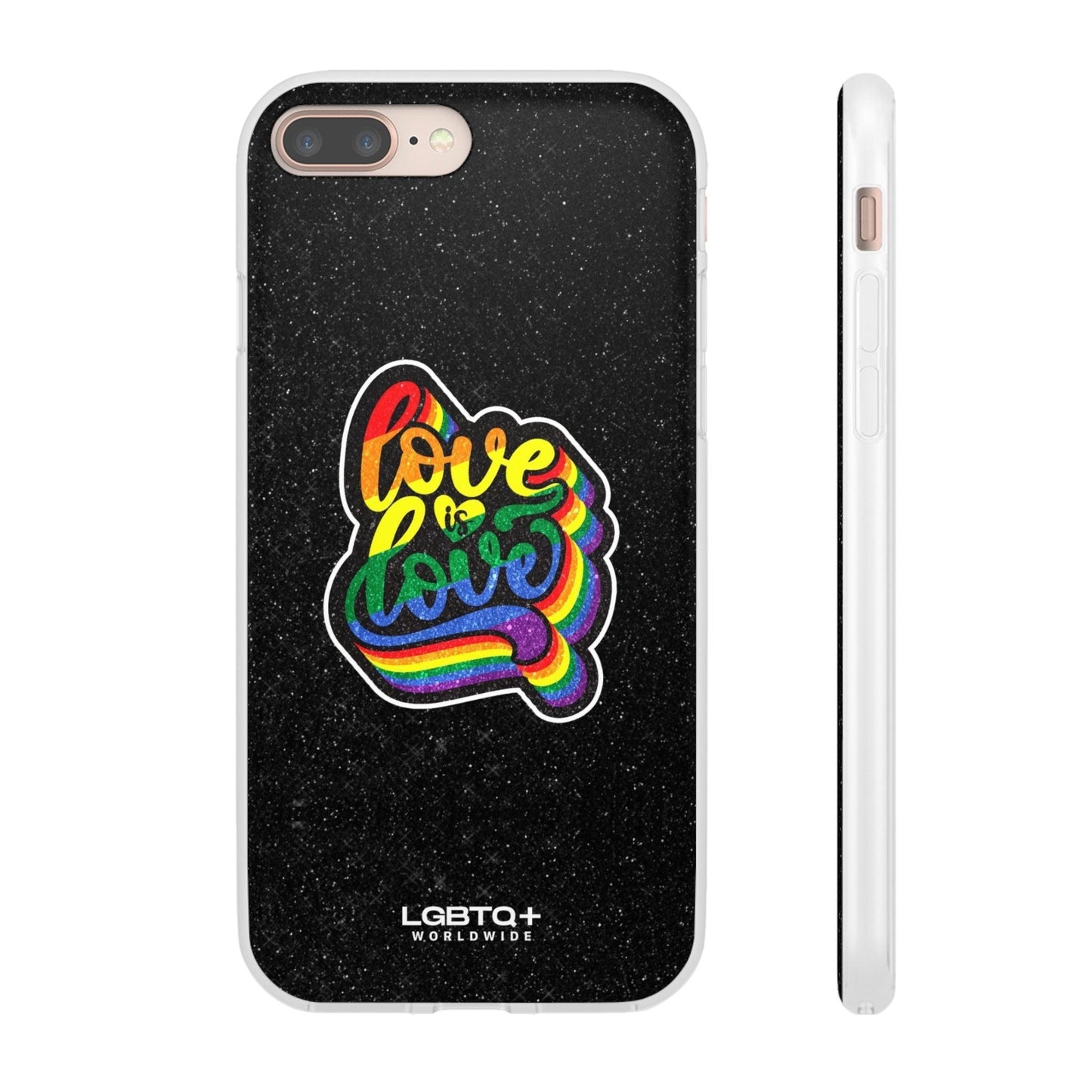 LGBTQWorldwide - ,,LIEBE IST LIEBE" Flexible Handyhülle Accessories, Case, iPhone, iPhone Cases, Phone accessory, Phone Cases, Samsung Cases, Valentine's Day promotion lgbtq Bekleidung Accessoires unisex Zubehör