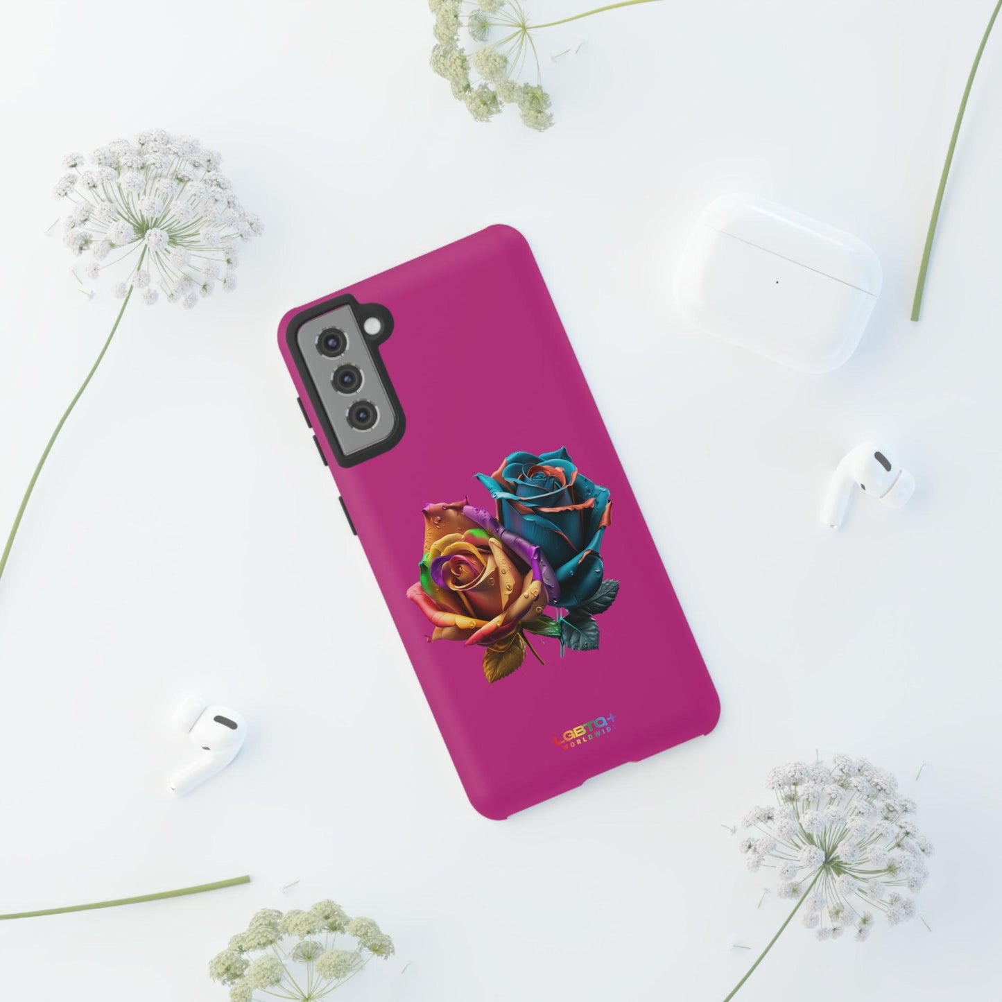 LGBTQWorldwide - ,,ROSEN" Doppelgehäuse Handyhülle Accessories, Glossy, iPhone Cases, Matte, Phone accessory, Phone Cases, Samsung Cases, tough, Valentine's Day Picks lgbtq Bekleidung Accessoires unisex Zubehör