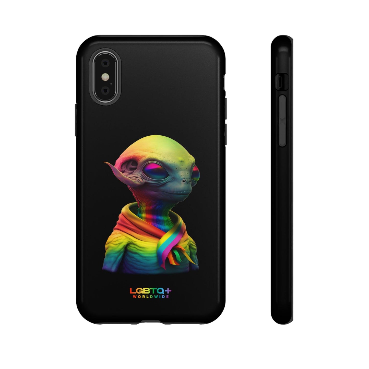 LGBTQWorldwide - ,,ALIEN" Doppelgehäuse Handyhülle Accessories, Glossy, iPhone Cases, Matte, Phone accessory, Phone Cases, Samsung Cases, tough, Valentine's Day Picks lgbtq Bekleidung Accessoires unisex Zubehör