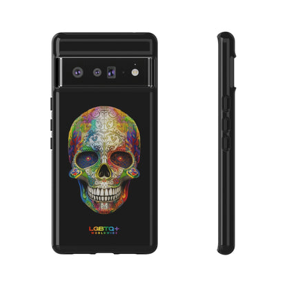 LGBTQWorldwide - ,,SKULL HEAD" Doppelgehäuse Handyhülle Accessories, Glossy, iPhone Cases, Matte, Phone accessory, Phone Cases, Samsung Cases, tough, Valentine's Day Picks lgbtq Bekleidung Accessoires unisex Zubehör