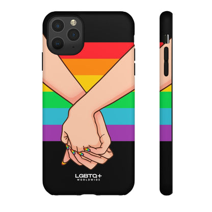 LGBTQWorldwide - ,,TOGETHER PRIDE" Doppelgehäuse Handyhülle Accessories, Glossy, iPhone Cases, Matte, Phone accessory, Phone Cases, Samsung Cases, Thermo, Valentine's Day Picks lgbtq Bekleidung Accessoires unisex Zubehör