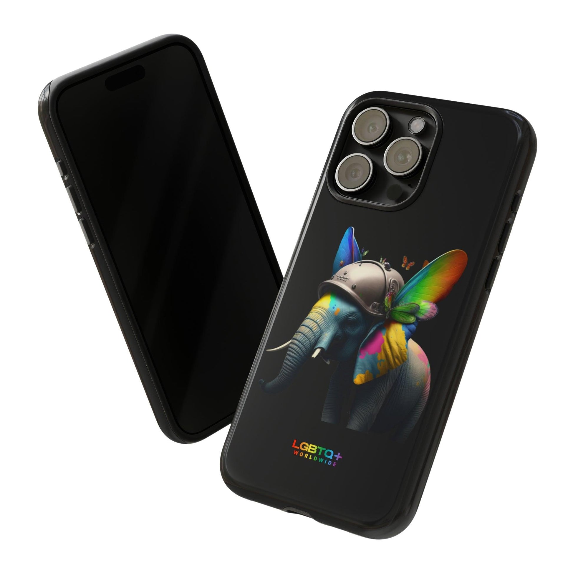 LGBTQWorldwide - ,,ELEFANT" Doppelgehäuse Handyhülle Accessories, Glossy, iPhone Cases, Matte, Phone accessory, Phone Cases, Samsung Cases, tough, Valentine's Day Picks lgbtq Bekleidung Accessoires unisex Zubehör