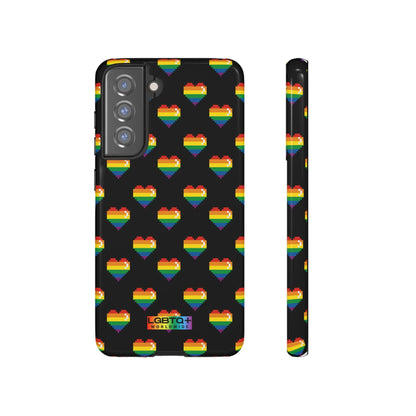 LGBTQWorldwide - ,,COMIC HERZEN" Doppelgehäuse Handyhülle Accessories, Glossy, iPhone Cases, Matte, Phone accessory, Phone Cases, Samsung Cases, Thermo, Valentine's Day Picks lgbtq Bekleidung Accessoires unisex Zubehör